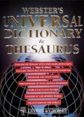 Webster Universal Dictionary & Thesaurus : plus world maps in color