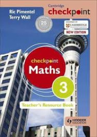 Checkpoint maths 3: Teacher's resource book