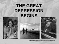 Great Depression : depression begins